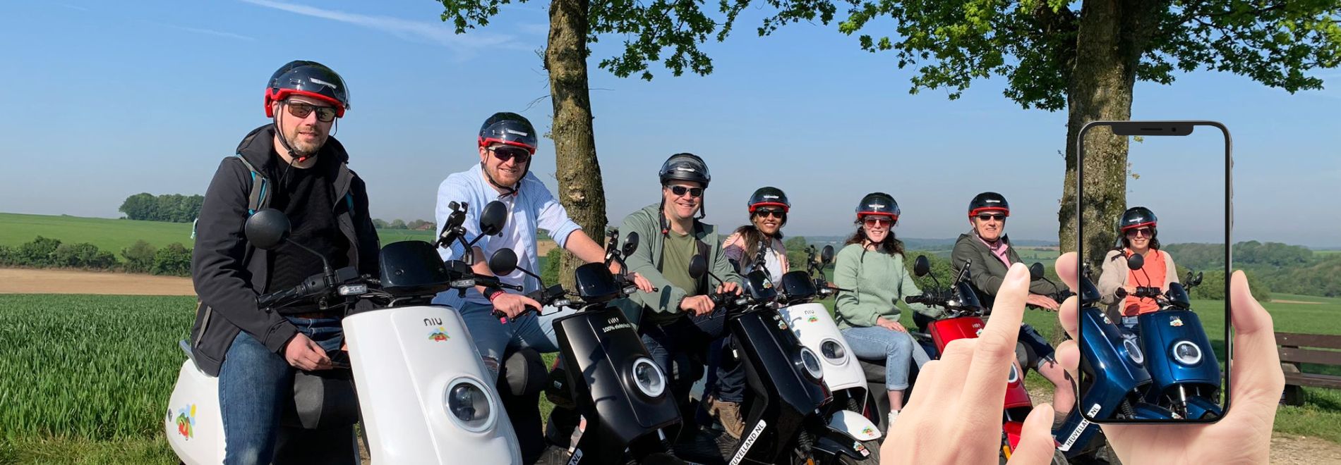 E-scooter Foto Safari in het Land van Kalk